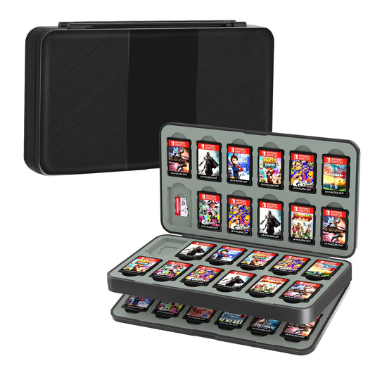 48 In 1 Switch Game Card Storage Case Magnetic Switch Game Card Box Game Accessories with Soft Silicone Lining