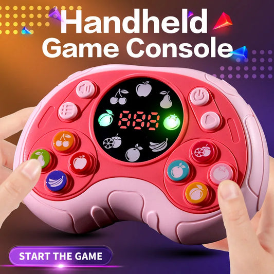 Creative Press Speed Push Game Machine Toys Model Children's Puzzle Decompression Music Handheld Flip Dance Machine Kids Gift