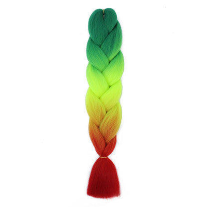 AZQUEEN 24 Inch Jumbo Braids Extensions Synthetic Braiding Hair Afro Ombre Color kanekalon Hair for Children Braid