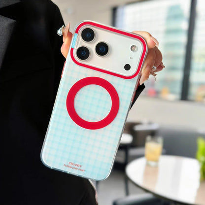 For iPhone 17 13 14 15 16 Pro Max Case Magsafe Happy Dapamine Color Anti-Collision Drop-proof Protective Cover for Summer Girls