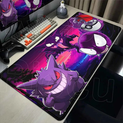 2026 New P-pokemon Gengar Wallpaper Cool Mouse Pad Gaming Large Anime Desk Keyboard Mats Non-slip Rubber Speed E-sports Mousepad