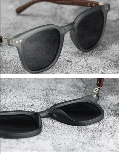Men’s Vintage PC Frame Sunglasses - Classic Brand Driving Eyewear with Coating Lens