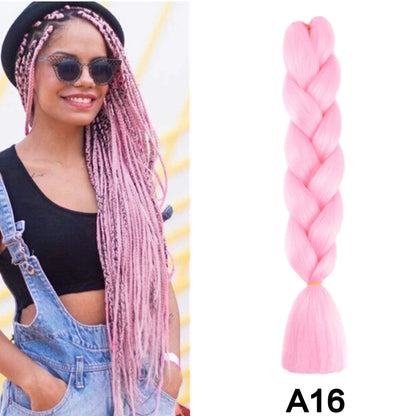Jumbo Braiding Hair Synthetic Crochet Braids Hair Knotless Braids For Box Braids Senegales Tribal Braids Yaki Hair Extensions
