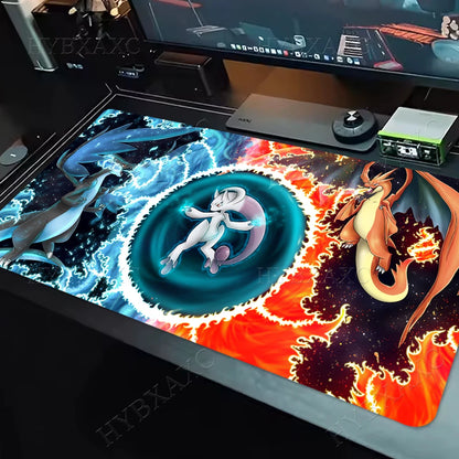 Gaming Mouse Pad P-pokemon Charizard Home New HD Pc Mousepad XXL keyboard pad Non-Slip Office Carpet Laptop Mice Pad Gift