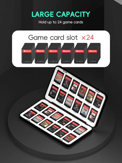 DATA FROG 24 in 1 Game Card Case Holder Hard Shell Protective Game Card Storage Box For Nintendo Switch/Lite/Oled Accessories