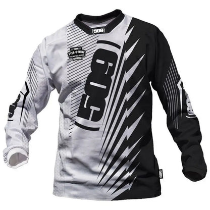 Road sports summer outdoor downhill mountain bike long-sleeved moisture wicking TOP uniform men's cycling shirt