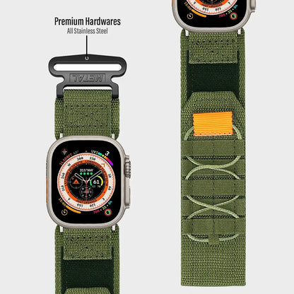 Alpine For Apple Watch Bands 44mm 40mm 49mm 45mm 41mm 38mm 42mm Tactical Nylon Bracelet iwatch Series 9 8 se 7 6 5 ultra 2 Strap