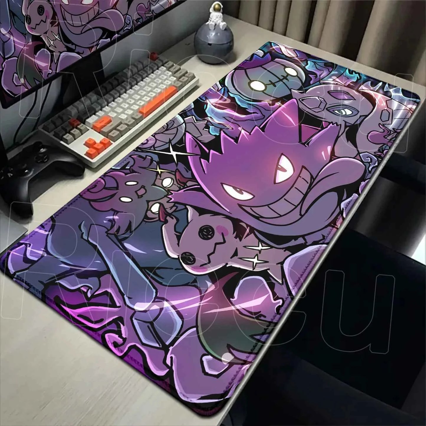 2026 New P-pokemon Gengar Wallpaper Cool Mouse Pad Gaming Large Anime Desk Keyboard Mats Non-slip Rubber Speed E-sports Mousepad