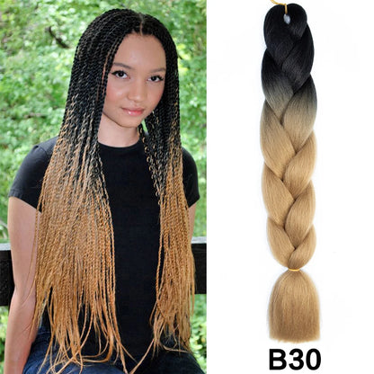 Jumbo Braiding Hair Synthetic Crochet Braids Hair Knotless Braids For Box Braids Senegales Tribal Braids Yaki Hair Extensions