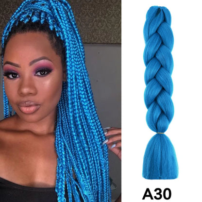Jumbo Braiding Hair Synthetic Crochet Braids Hair Knotless Braids For Box Braids Senegales Tribal Braids Yaki Hair Extensions
