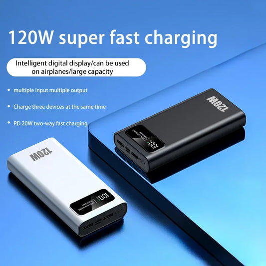 50000mAh High Capacity Power Bank Fast Charging Powerbank Portable Battery Charger For iPhone Samsung Huawei NEW