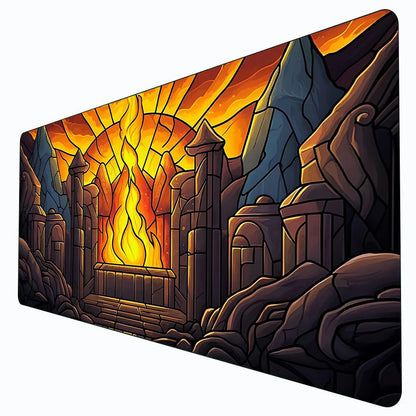 900x400MM MTG The Magic Gathering Play Mats Original Handcrafted TCG Playmat with Rubber Bottom & Stitched Edge CCG Card Mat
