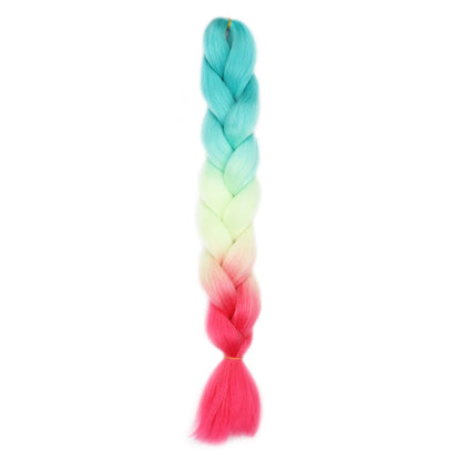 AZQUEEN 24 Inch Jumbo Braids Extensions Synthetic Braiding Hair Afro Ombre Color kanekalon Hair for Children Braid
