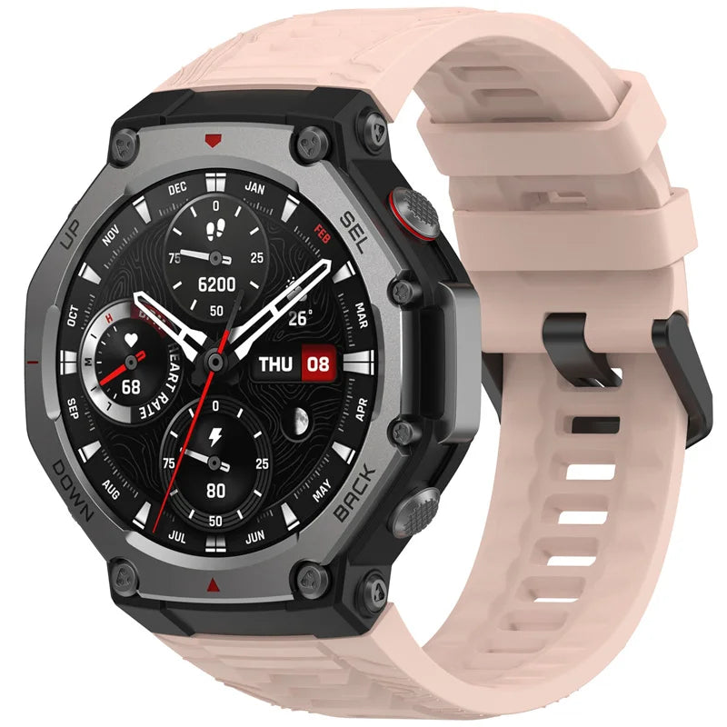 Silicone Strap For Amazfit T-rex 3 Smart Watch WristBand Sport Band For Huami Amazfit T-rex 3 Bracelet Accessories Correa