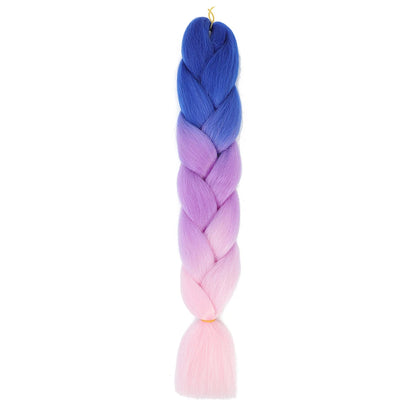 AZQUEEN 24 Inch Jumbo Braids Extensions Synthetic Braiding Hair Afro Ombre Color kanekalon Hair for Children Braid