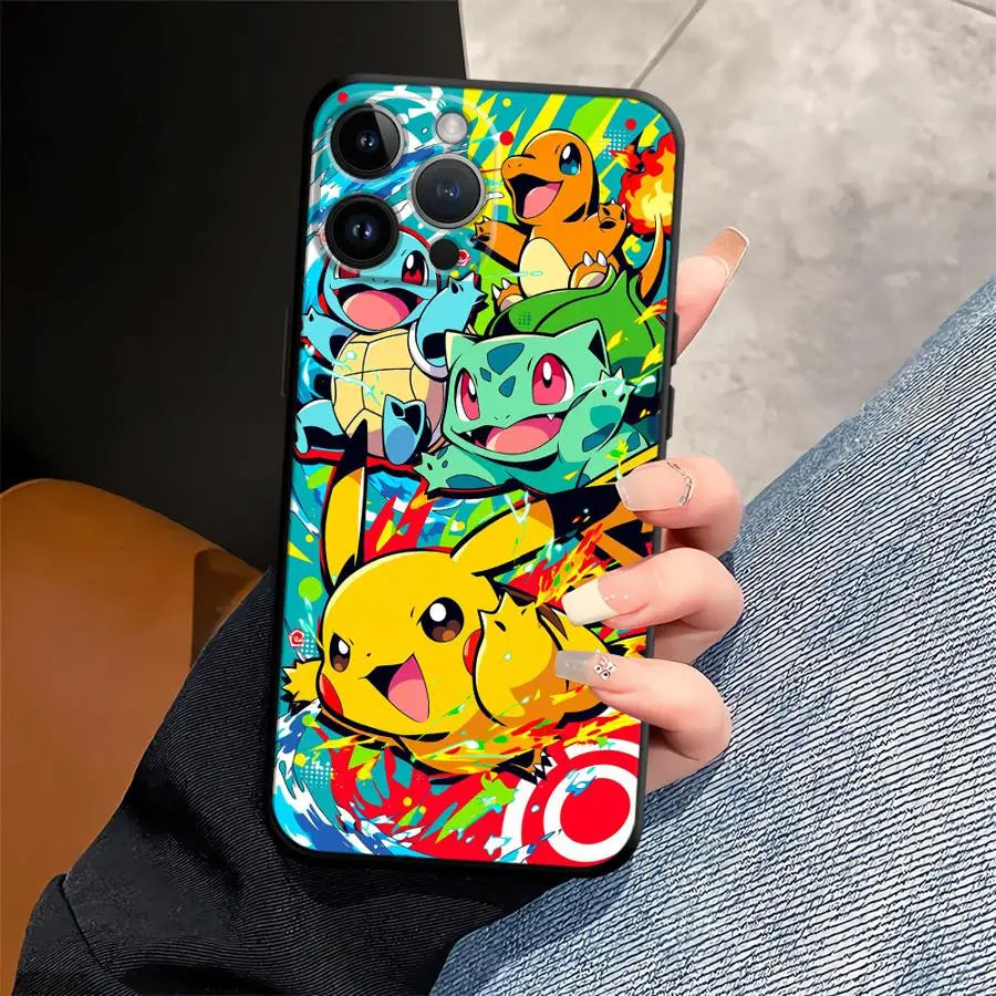 Animated Pokémon Design Phone Case for Apple iPhone 17 Pro Max