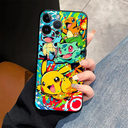 Animated Pokémon Design Phone Case for Apple iPhone 17 Pro Max