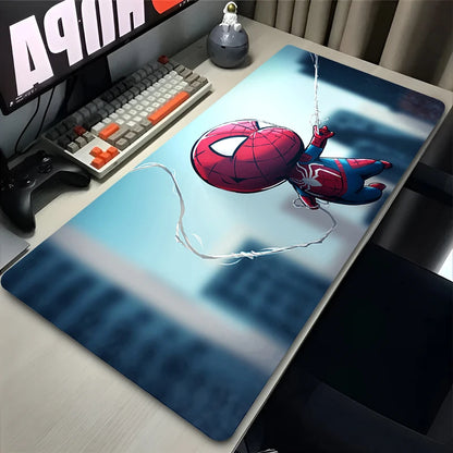 Spider-Man Mouse Pad Laptop HD Anime XXL Keyboard Pad Gamer Cabinet Mousepad PC Gaming Accessories Desk Mat Rubber Carpet