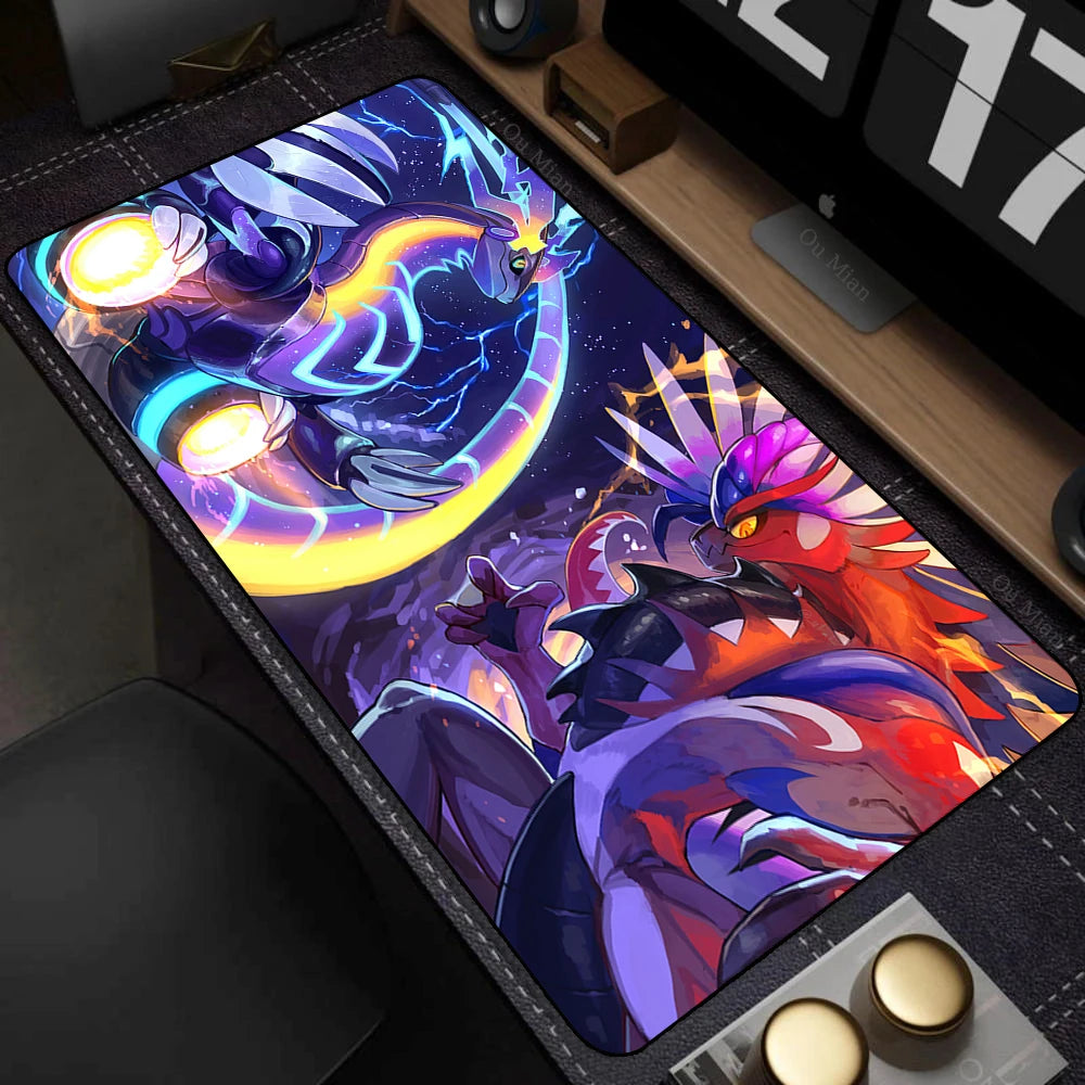 Mouse Pad Gamer XXL Mouse Mat P-pokemon Desk Mats Table of Office Carpet Gamer Natural Rubber Mice Pad Lockrand Mousepad 90x40cm