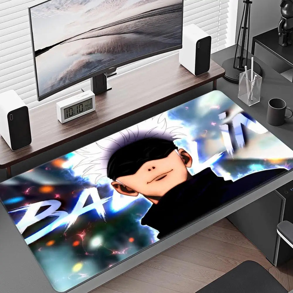 Satoru Gojo Anime Boy Mousepad Anime Mouse Pad Gamer XL Computer HD Home Mousepad XXL Mouse Mat Non-Slip