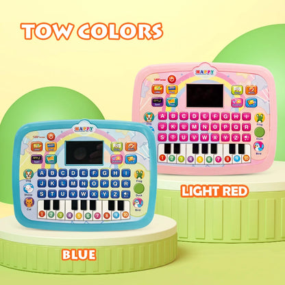 English Alphabet Study Machine for Toddler with Math Letter Music Children's Educational Books Computer Toys for Baby Boys Girls