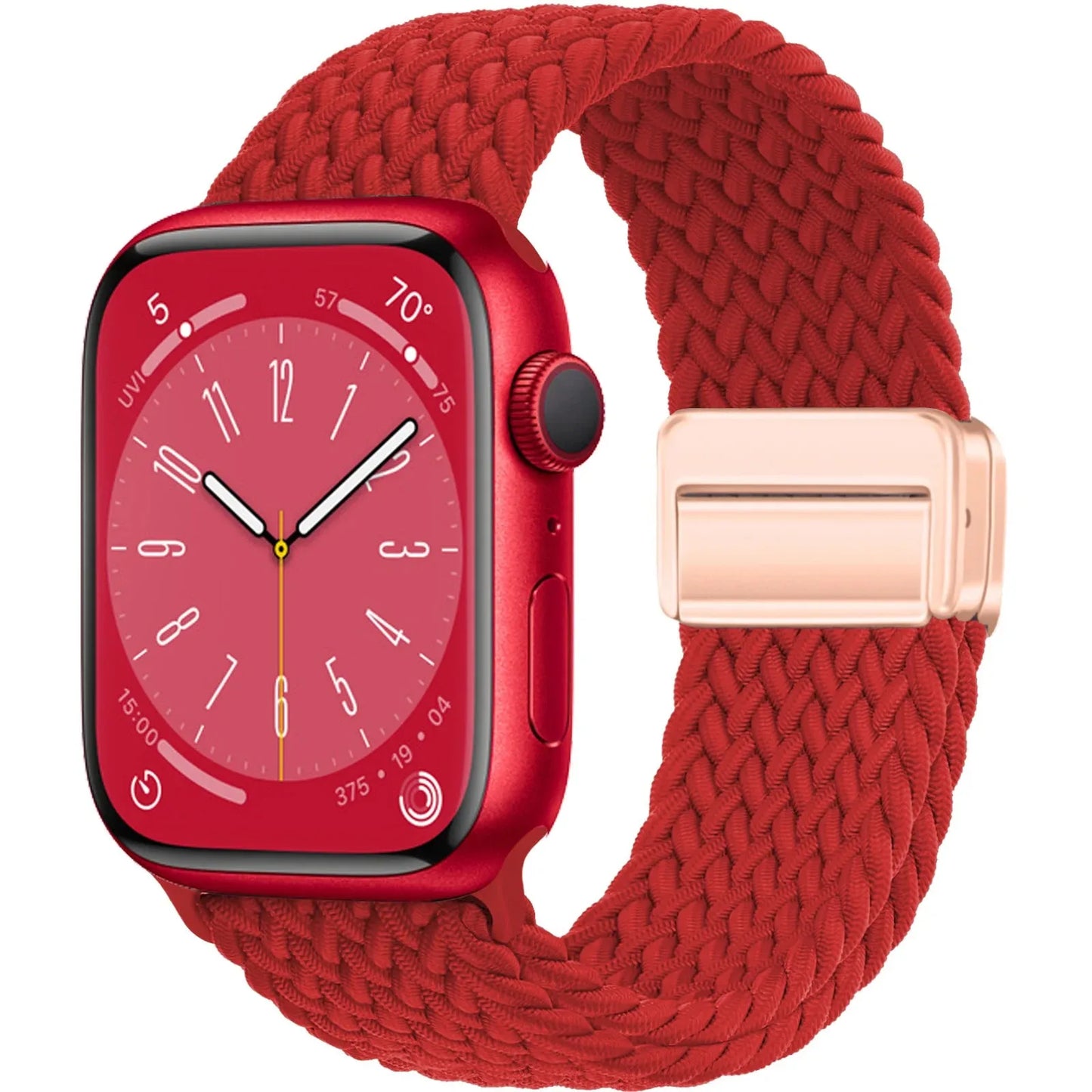 Braided Strap For Apple Watch Band 44mm 40mm 45mm 49mm 41mm 38 buckle Bracelet iWatch Series se 7 3 6 8 9 Ultra 2 Magnetic Band