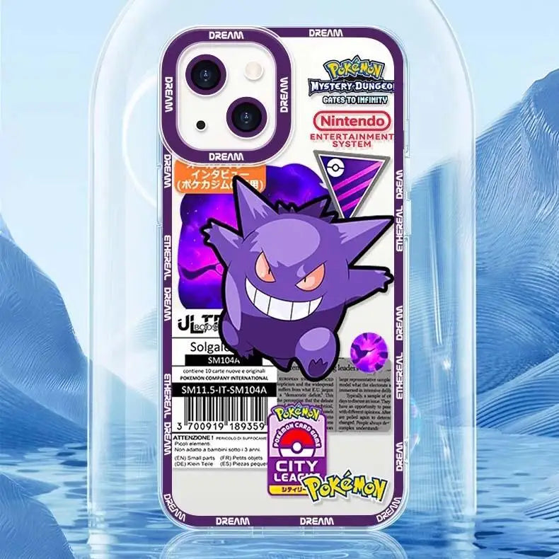 Pokemon Gengar Pikachu Case For Realme C63 C65 12 Pro Plus C67 C53 C55 C15 C21Y Cover Soft Silicone Couqe