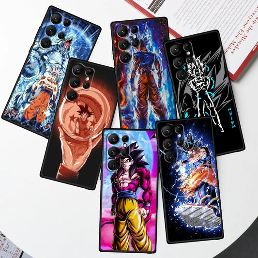 Anime cases For Samsung Galaxy S24 S23 S22 S21 S20 FE S10 S10E Plus Ultra Pro Lite 5G Black Phone Case
