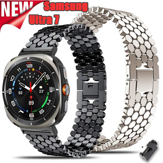 Metal Strap For Samsung Watch 7 Ultra 47mm Band Stainless Steel Watchband For Samsung Watch Ultra LTE 47mm Bracelet Accessories