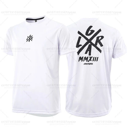 Loose Rider-Cycling Sweatshirt for Men, Short Sleeve, Enduro Motocross, BMX, Sweat-Wicking, Wet, New