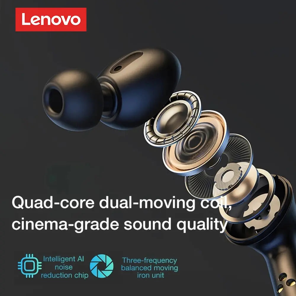 Lenovo LP3 Pro auriculares TWS Bluetooth 5,0 inalámbricos HIFI auriculares de música pantalla 1200mAh batería auriculares para juegos