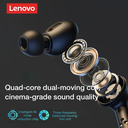 Lenovo LP3 Pro auriculares TWS Bluetooth 5,0 inalámbricos HIFI auriculares de música pantalla 1200mAh batería auriculares para juegos