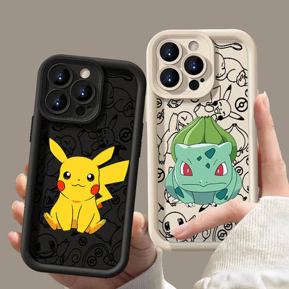 Anime iPhone 15 14 13 12 11 Mini XS XR X 8 7 Pro Max Plus Soft Eye Ladder Phone Case