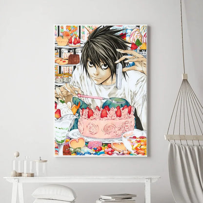 Hot Anime Death Note Poster Prints Poster Wall Painting Bedroom Living Room Wall Bar Restaurant Sticker Small