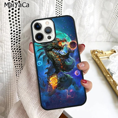 Legendary Chinese Dragon Phone Case Cover For iPhone 16 15 SE2020 6 6s 7 8 plus 11 12 mini 13 14 pro max shell coque