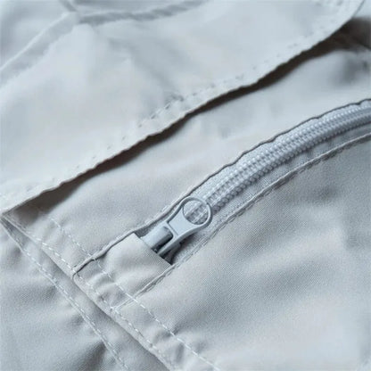 Outdoor Cargo Shorts Male Overalls Elastic Waist Cycling Shorts Multi-pockets Loose Work Sport Knee Length Trousers