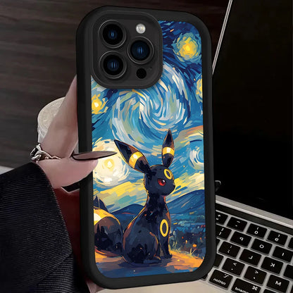 Anime P-Pokemon Phone Case for iPhone 16 15 14 13 12 11 Pro Max XS X XR 8 7 6S Plus SE 2020 Soft Silicone Printing Back Cover