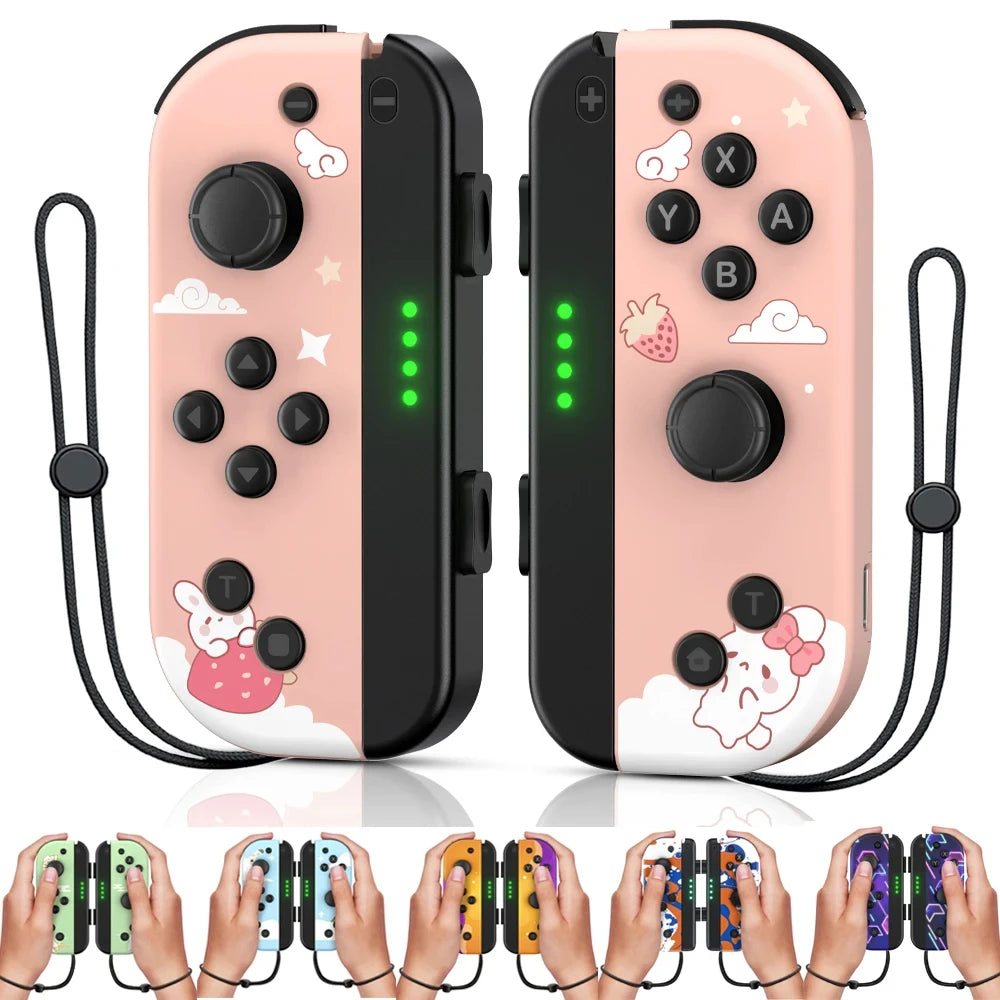 Joycon 适用于任天堂 Switch 游戏手柄 适用于 iOS/安卓蓝牙手机游戏 PC 控制器游戏手柄唤醒操纵杆 6 轴控制台