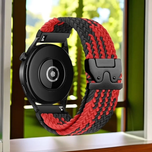 Braided Loop for Fitbit Versa 3/4 Watch Band Parachute Style Buckle Bracelet Correa Elastic Band for Fitbit Versa2/Sense1 2 Band