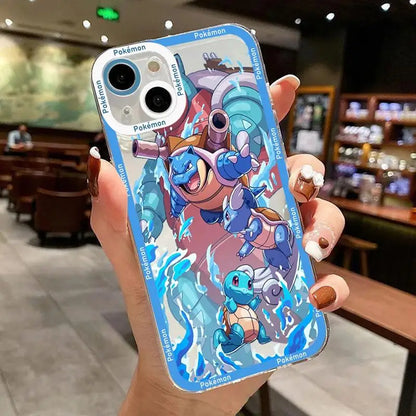 Anime Pokemon Charizard Pikachu Phone Case for IPhone 15 Pro Max 11 12 13 14 Pro Max 14 7 8 Plus XR X XS SE 2 3 Soft Clear Cover