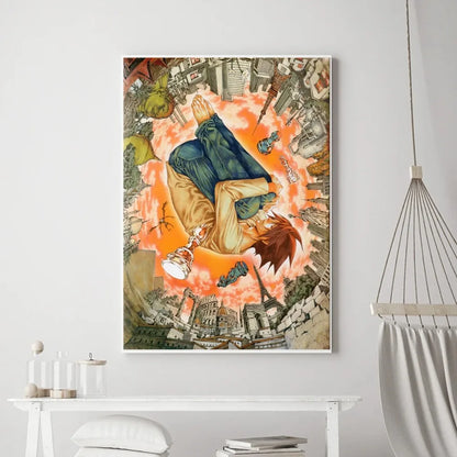 Hot Anime Death Note Poster Prints Poster Wall Painting Bedroom Living Room Wall Bar Restaurant Sticker Small