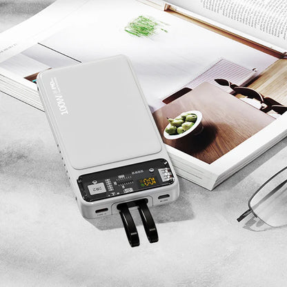 Power Bank With Cables 100W Super Fast Charging Powerbank Portable For iPhone Samsung External Battery
