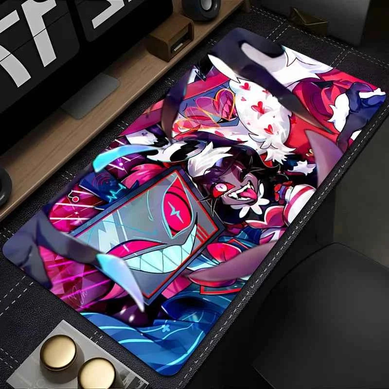 Hazbin Hotel Mouse pad rubber anti-slip computer accessories keyboard pad large desk pad coaster PC carpet Anime Mousepad XL XXL