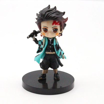 Demon Slayer Mini Figurine 6pcs/12pcs/Sets Kimetsu No Yaiba Small PVC Dolls Desktop Decoration