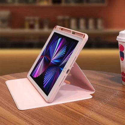 For iPad 10.2 7th 8th 9th Case iPad 10th Generation Rotation Cover for iPad Pro 12.9" 13" Air 11" 2024 2 3 4 5 9.7 5th 6th Funda