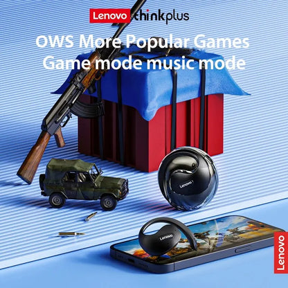 Lenovo X15pro OWS Auriculares Bluetooth 5.4 Auriculares inalámbricos deportivos impermeables con cordón