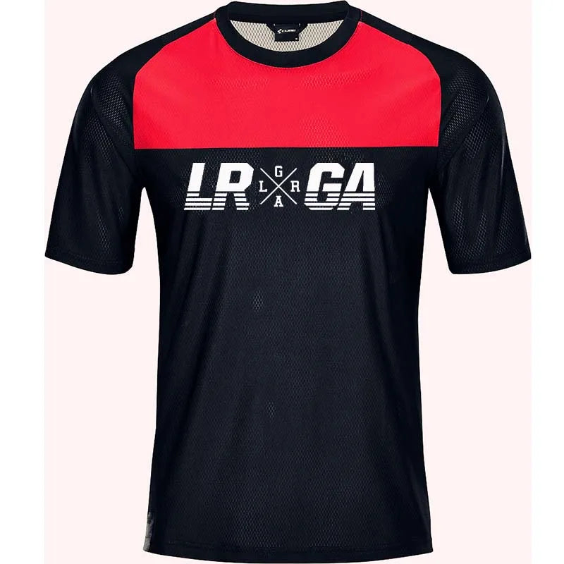 Loose Rider-Cycling Sweatshirt for Men, Short Sleeve, Enduro Motocross, BMX, Sweat-Wicking, Wet, New