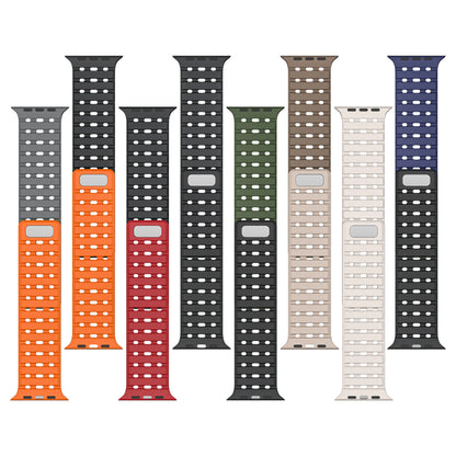 Magnetic Sport Breathable Silicone Strap For Apple Watch Ultra 2 49mm SE 45mm 44mm 42mm Band Replacement Watchband Bracelet