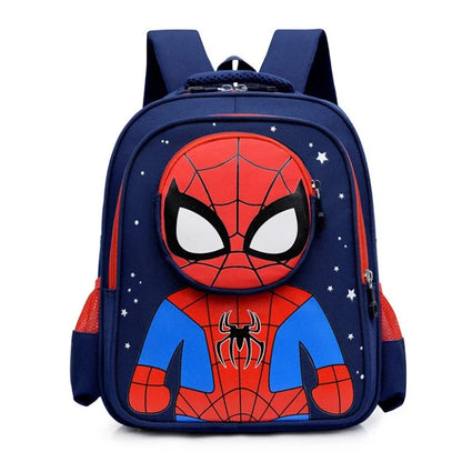 Amine School Backpack 3D Cartoon Spider Comic Backpacks Waterproof Lightweight Elementary Kids Schoolbag for Boys Girls