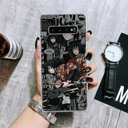 Demon😈Slayer Anime Soft Phone Case for Samsung Galaxy S24 S23 S22 cases